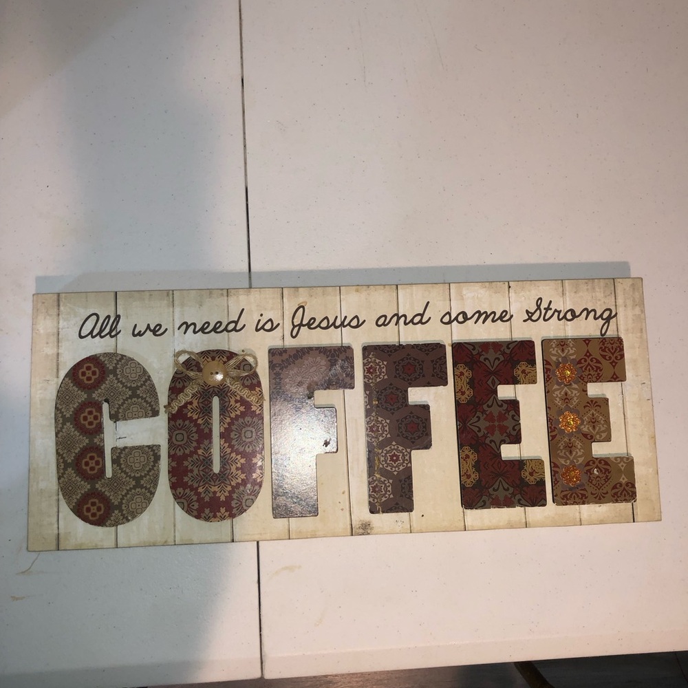 Brown and Red Rustic Coffee Art Wall Decor